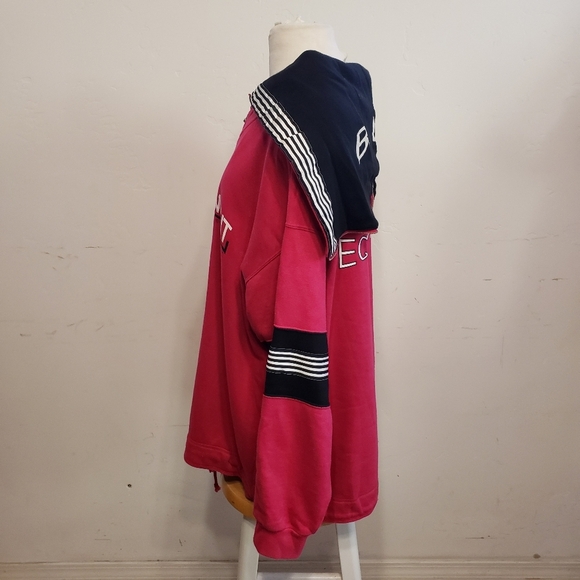 Authentic vintage 90’s B.U.M. Equipment Sweater fuchsia - Picture 3 of 11